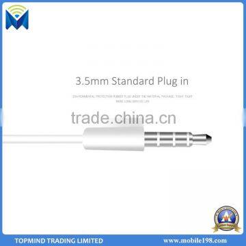 Cheap Wired In-ear Cell Phone/ Tablet Earphone Headset with Microphone with 3.5mm connector