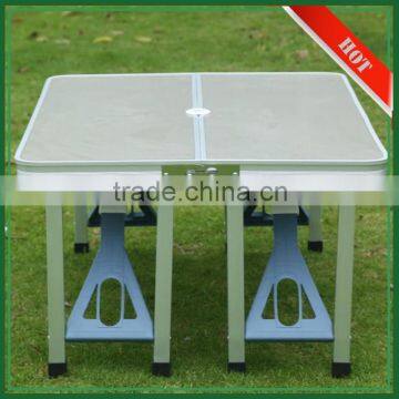 Wholesale 4 Chairs Aluminum Adjustable Outdoor Camping Folding Portable Table Set