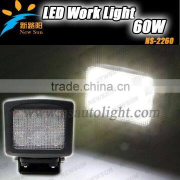 Newest 60w Led Work Light C ree Led Driving Light Led Offroad Light For 4wd For Jeep Truck