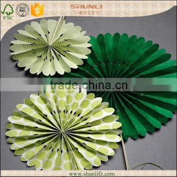 Christmas decoration Paper rosettes hanging paper fan