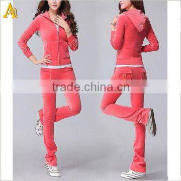 Wholesale Custom Women Velour Tracksuit