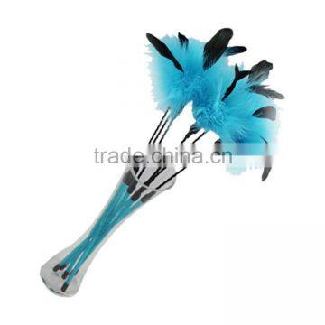 Chi-buy Hot Selling Interactive Colorful Feather Teaser Cat Toy Free Shipping on Order 49usd photo-4