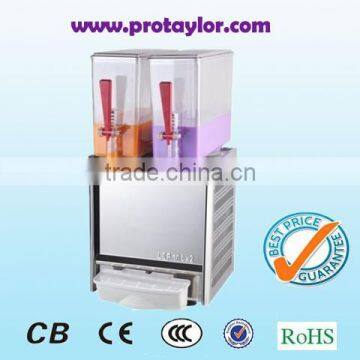 Durable, high quality double bowls cold juice dispenser