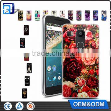 INstock 2016 Cute Art Printed Flowers Case For LG Nexus 5X Animal Painting Soft TPU Cover For LG Nexus 5X H791 H790 Cover