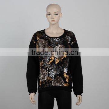 F5W14040 Wholesale Sequin Sweatshirt