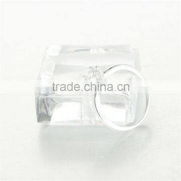 925 Silver Affordable 18KGold Princess Cut Diamond Engagement Ring For Women and Man photo-2