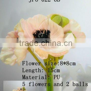 real touch flower artificial wedding flower Poppy