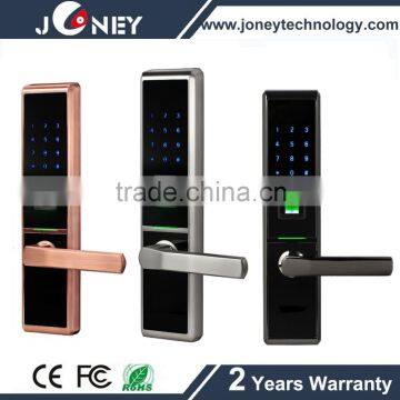 Touch ten digit kepad home door lock security system with fingerprint