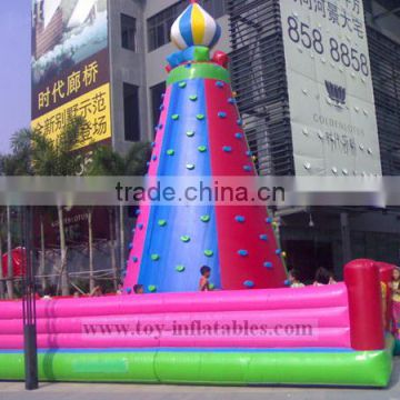 Original customized inflatable climbing wall with slide