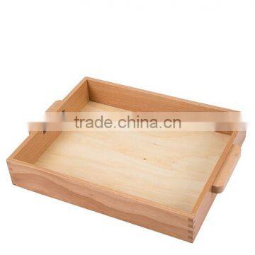 Wooden educational toys for montessori wooden small tray