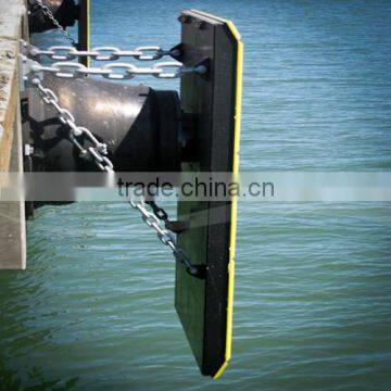 UHMWPE marine fender facing pad/resistant black virgin uhmwpe Boat Corner Fender Pad