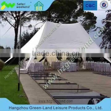 double peaks tent, star shade for event, aluminum double star tent