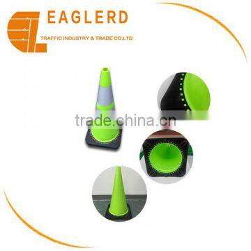 28'' Green PVC road traffic cone