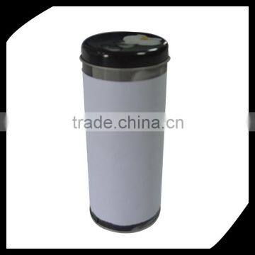 Promotional Cylinder Empty Custom Round Metal Tea Tin Box