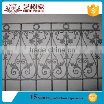 China direct supplier wrought iron railing/roof deck railing/outdoor metal stair railing