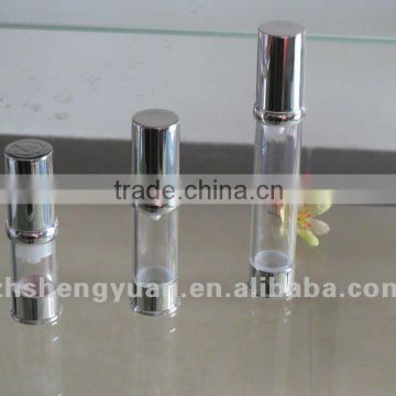 airless plastic bottle for cosmetic with pump