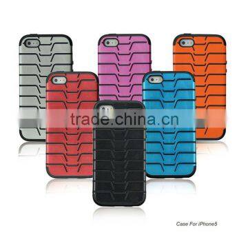 Fashion multicolor combo case for apple iphone 5