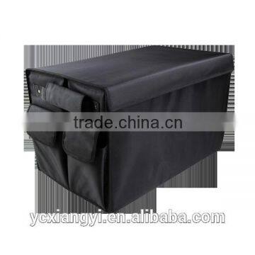 Foldable Nylon Three-Compartment Back Car Organizer , Large Car Trunk Organizer photo-4