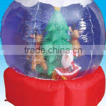 Inflatable Christmas Rotates Snow Globe