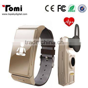 Multifunctional Umini Smart watch + Earphone / headphones Heart Rate Monitor Bluetooth Fitness Tracker