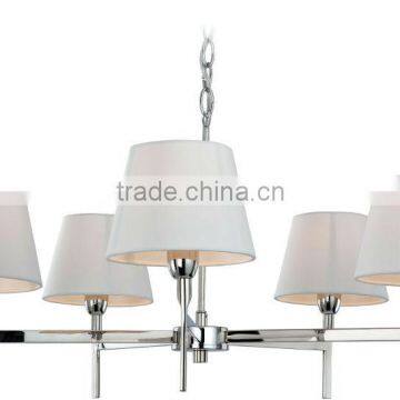 Firstlight Transition 5 Light Chandelier in Polished Stainless Steel