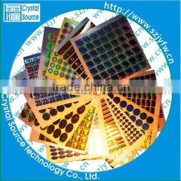 3d Secure Laser Self Adhesive Holographic Film photo-4