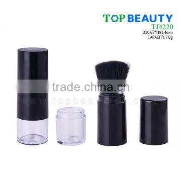 TJ4220- 7g Cosmetic Plastic Loose Powder Jar With Brush photo-5