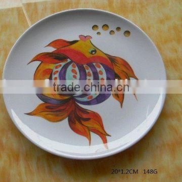 melamine round plate