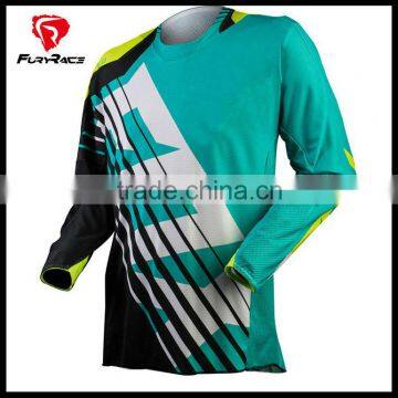 Custom Made Green Dirt Bike Clothing Motocross BMX Mountain Bike Shirts