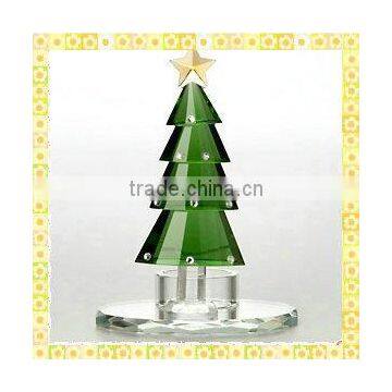 Handcrafted Mini Crystal Christmas Trees For 2015 New Year Decoration