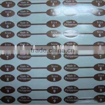 China price hot-sale roll bopp vinyl material self-adhesive label printed