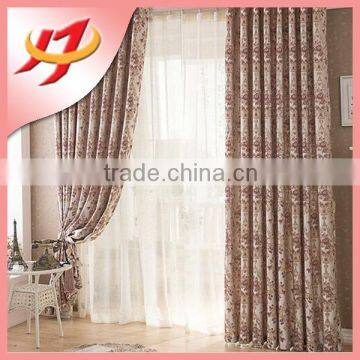 Wholesale high quality waterproof damask kitchen curtain ready made fabric