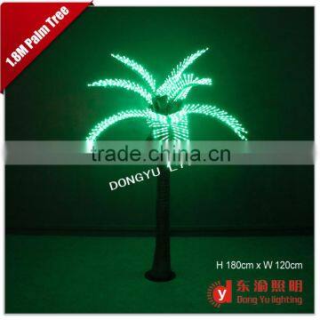 artificial LED coconut palm tree light 1.8m for festivial outdoor decoration lighting