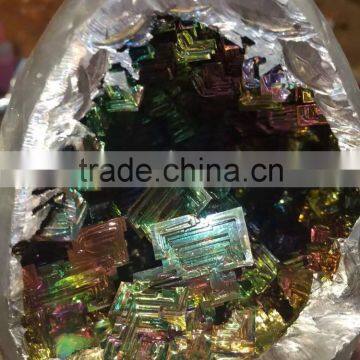 Wholesale Top Quality Small Natural Rainbow Quartz Crystal Geode Cluster for Decoration photo-3