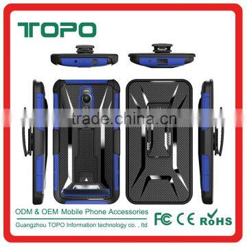 Shockproof Robot 3 in 1tpu pc Silicon Phone Cover Phone Case Accessories Wholesale With Holster Clip for ASUS Zenfone2 photo-4