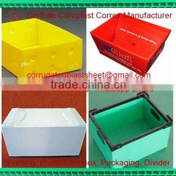 polypropylene coroplast foldable box