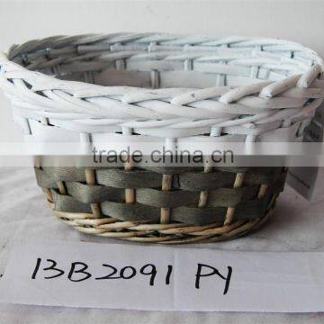 small oval colored garden&flower basket