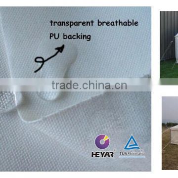 Wholesale polyester waterproof cotton military tent canvas fabric