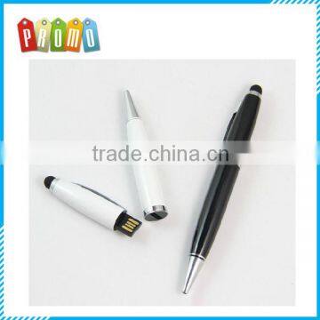 Wholesale metal u disk pen touch pen stylus USB flash drive u disk pen