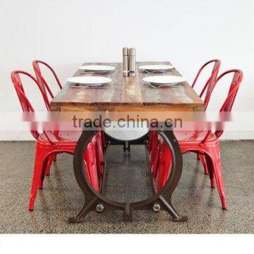 Metro Vintage DINING Table Set, RECLAIMED Bar DINING TABLE Set , Industrial Dining Table Set