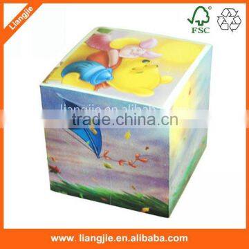 Side-advertisement Printed Note Cube,memo Block With Wooden Pallet
