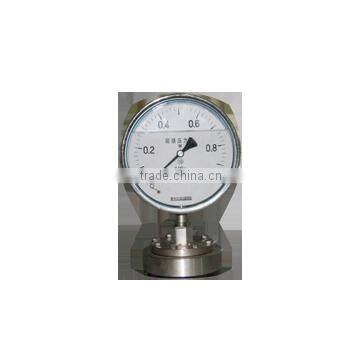 Y-100B/MN/316L diaphragm pressure gauge