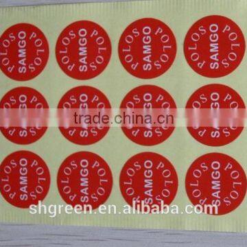 Smooth Surface Self-adhesive Paper Sticker for Instrument