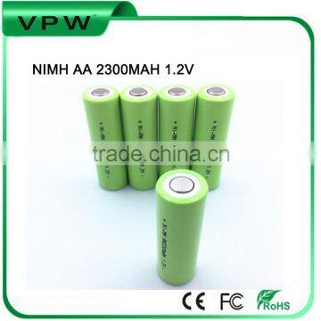 Ni-Mh AA size rechargrable nimh 2300mAh battery cell