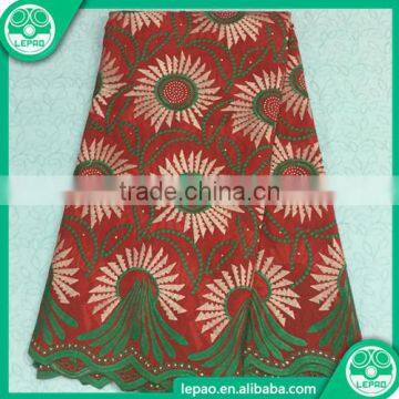 2016 Embroidered Lace Fabric African Tulle High Quality Wholesale For Nigerian Bridal Dress Beaded photo-6