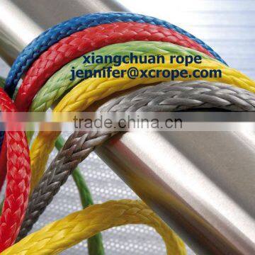 UHMWPE 12 strands/Fall prevention device/blue UHMWPE safety rope with capel