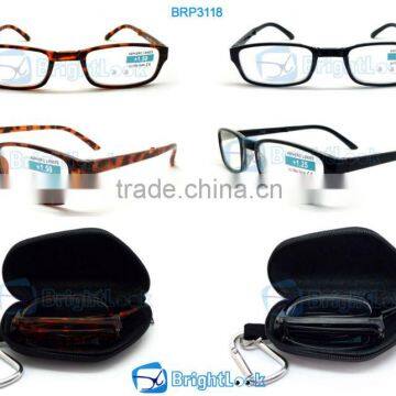 TR nylon folding reading glasses with case