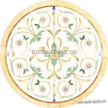 Round Marble Inlay Medallion