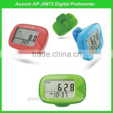 1 years free warranty 2D digital precise elderly use pedometer large LCD