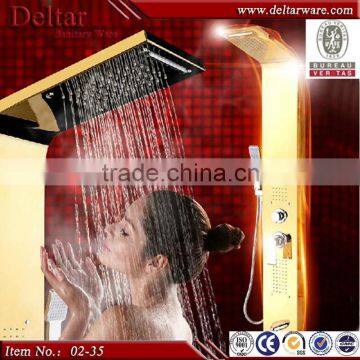 bathroom resin shower panel, stainless steel shower panel, factory price best selling rainfall shower panel